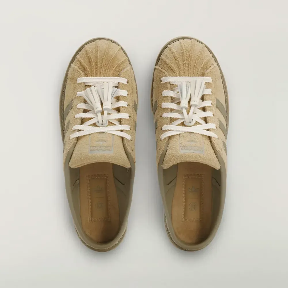 CLOT x adidas Sawtooth Mule Cardboard Wonder White Trace Cargo foto 2