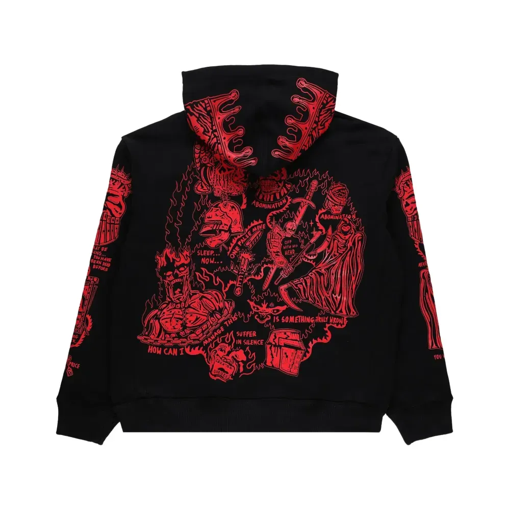 Moletom Warren Lotas Sabata Hoodie 2.0 Black Red foto 1