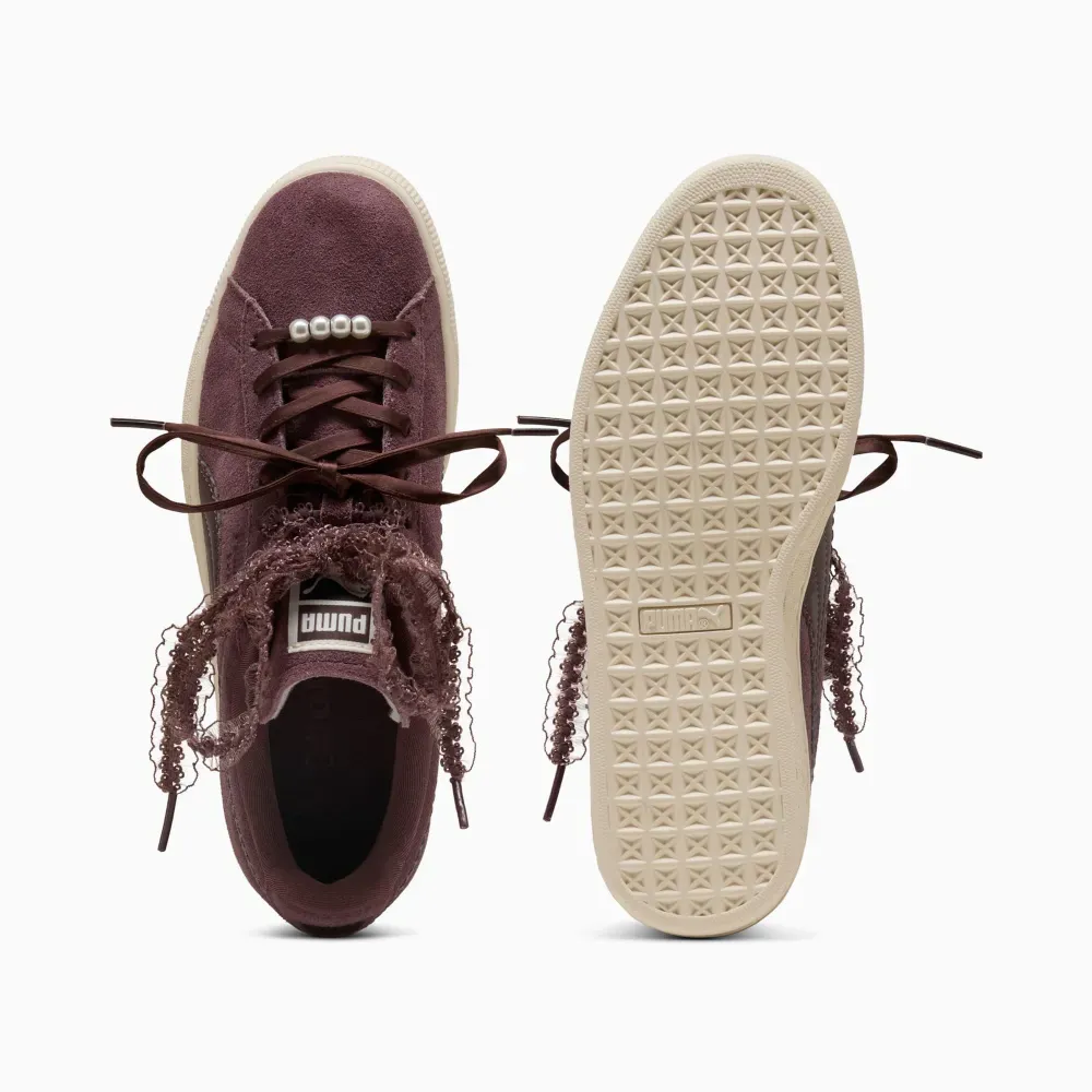 Puma Suede Bloom Rich Cocoa Chocolate Fondue Feminino foto 2