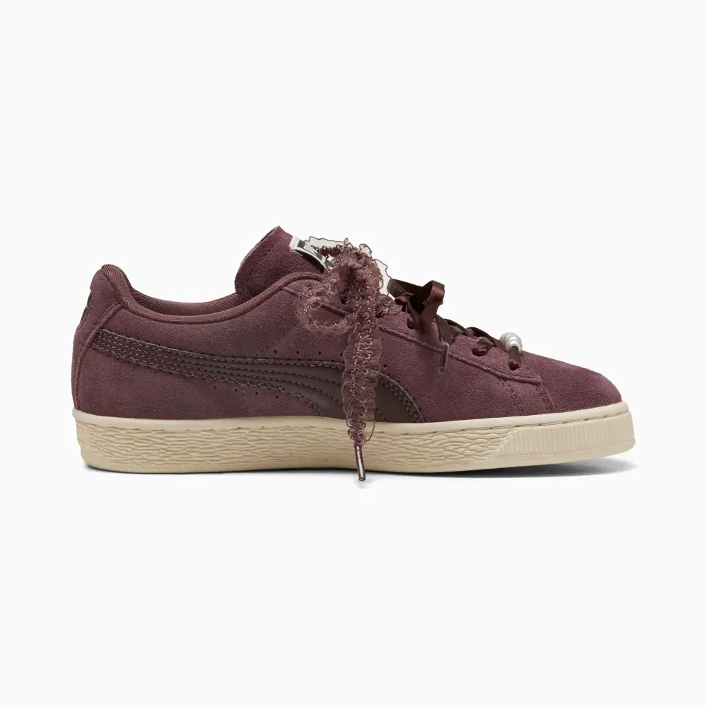Puma Suede Bloom Rich Cocoa Chocolate Fondue Feminino foto 3