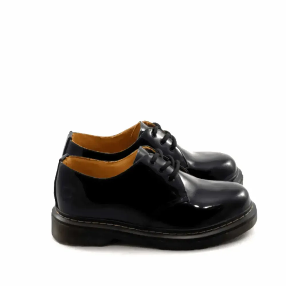 Sapato Slum Brand Street Oxford Black Orange foto 1