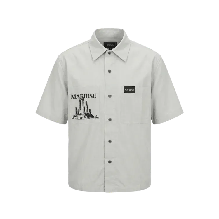 Camisa MAFIUSU Boxy Oversized Roma White