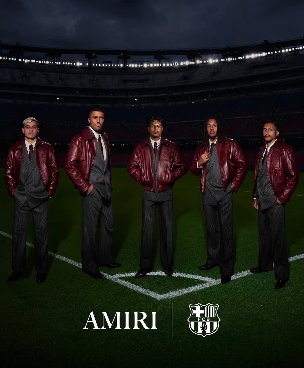 AMIRI e FC Barcelona apresentam nova coleção de alfaiataria para a temporada