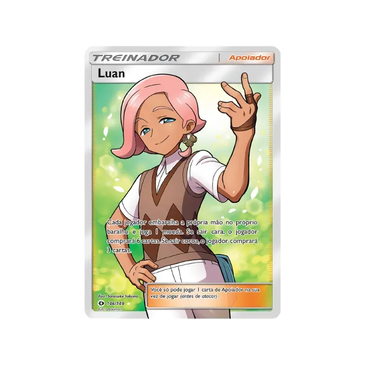 Luan (146/149) Sol e Lua Pokémon TCG