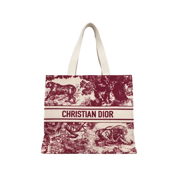 Tote Bag Dior Dioriviera Red Cream