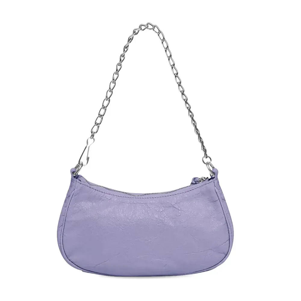 Bolsa Balenciaga Le Cagole Mini Purse With Chain Light Purple foto 1