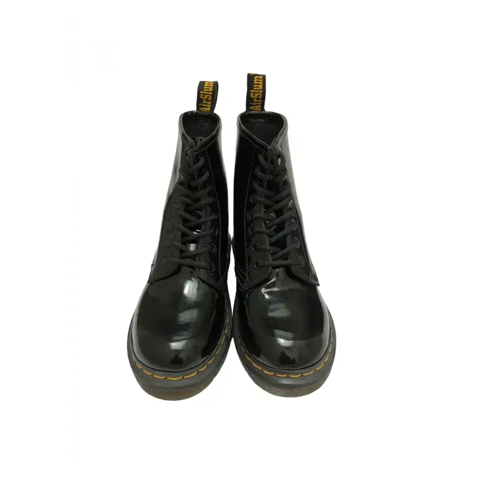Bota Slum Brand London Verniz Black foto 4