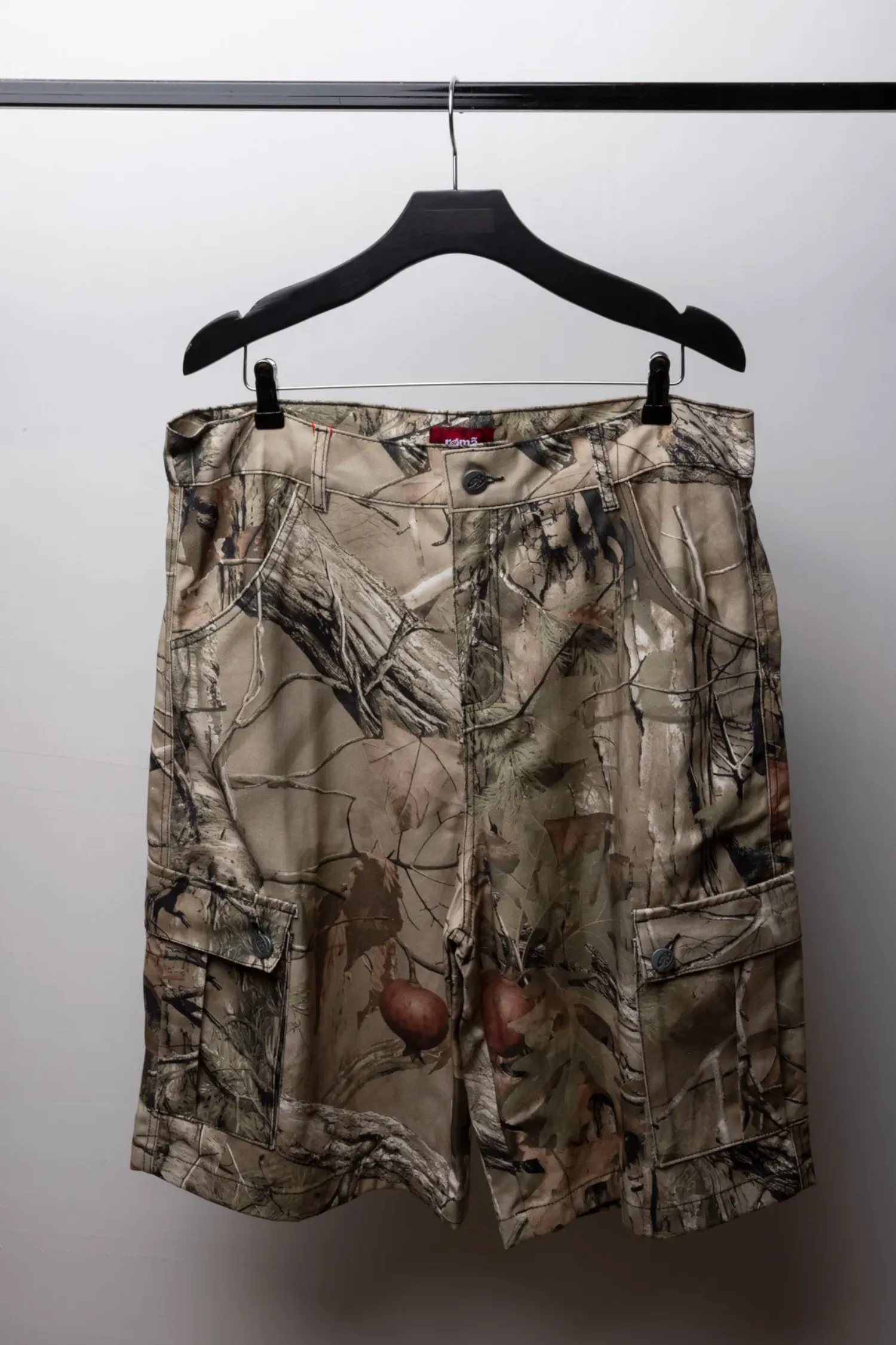 Calça Cargo Camuflagem Romã