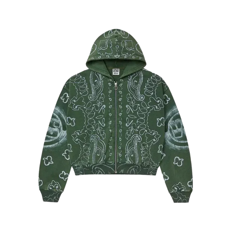 Moletom Vale Lives Forever Flag Zip Up Green