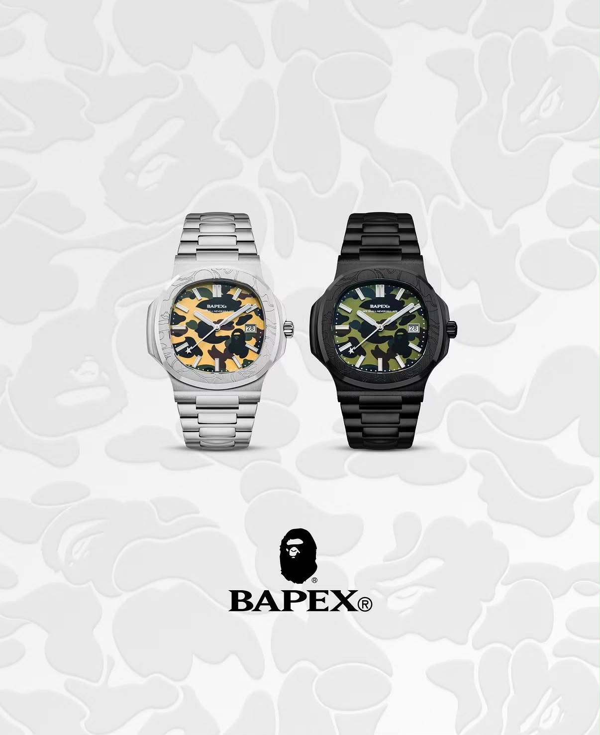 Novo relógio TYPE 10 BAPEX da A Bathing Ape traz a camuflagem 1ST CAMO