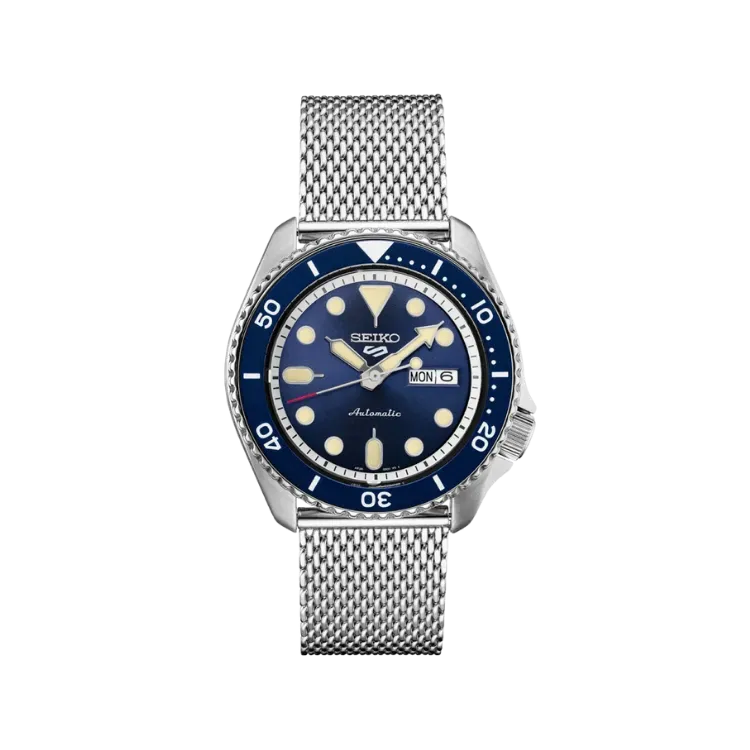Relógio Seiko 5 Sports Suits Blue Mesh 42.5mm