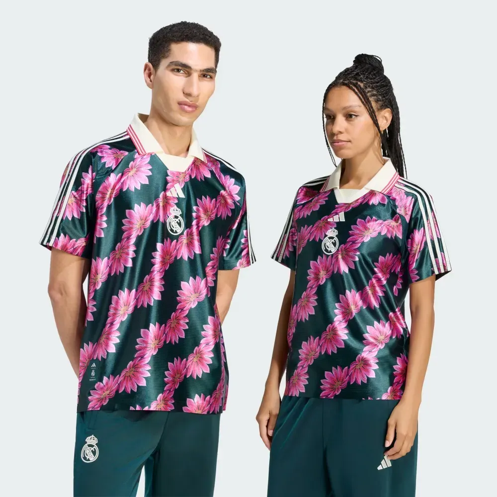 Real Madrid x FARM Rio x adidas Camiseta Flowerbana Aurora Ivy foto 2