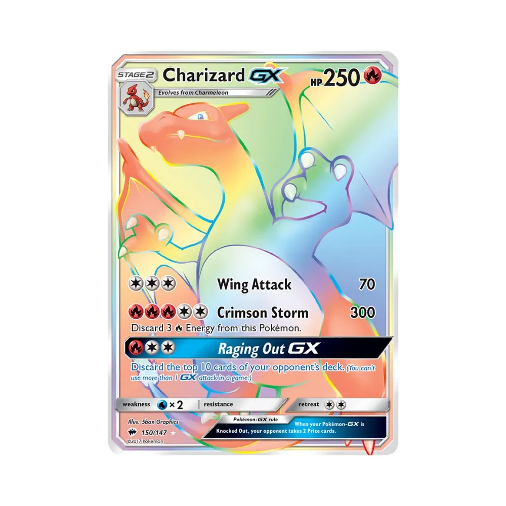 Charizard-GX (150/147) Sombras Ardentes Pokémon TCG foto 1