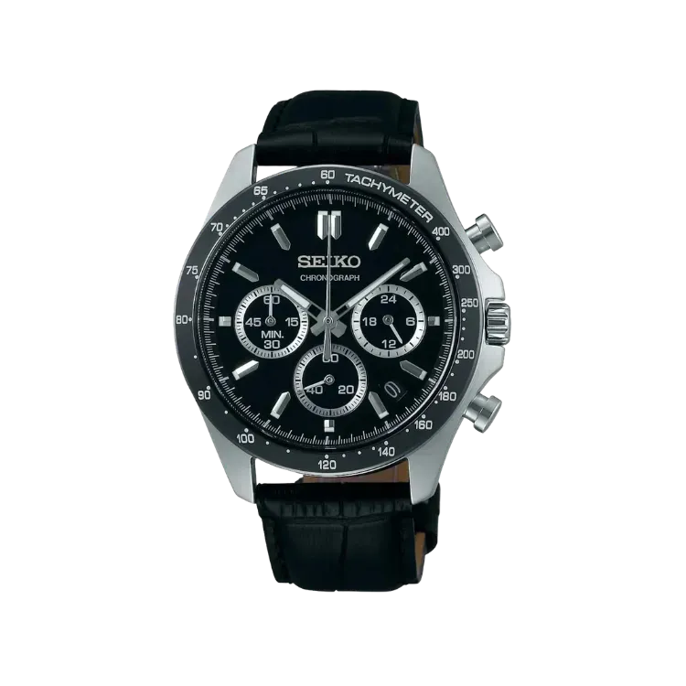 Relógio Seiko Spirit Chrono Black 39.8mm