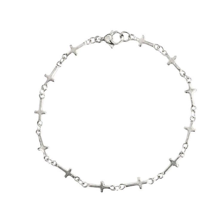 Bracelete UMS 458-LL Cross Link Silver