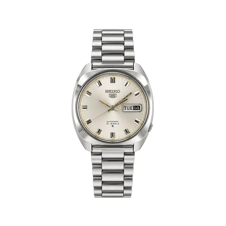 Relógio Seiko Vintage 5 Automatic Silver Dial 37mm