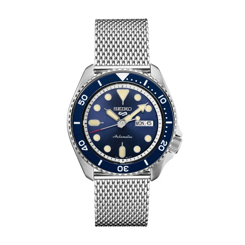 Relógio Seiko 5 Sports Suits Blue Mesh 42.5mm foto 1