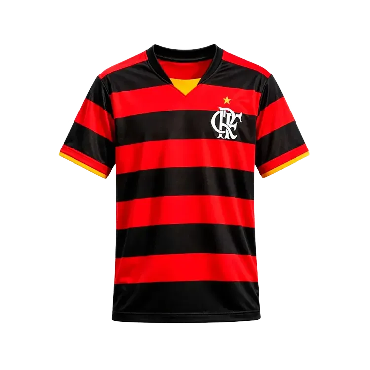 Camiseta Betel Sport CR Flamengo Retrô 2008 Red Black