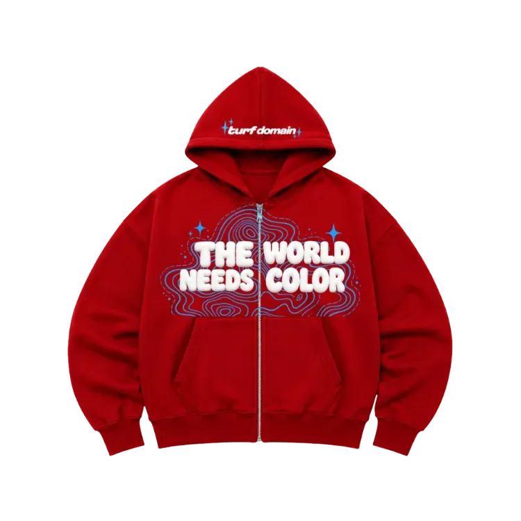 Moletom Turf Domain The World Needs Color Red