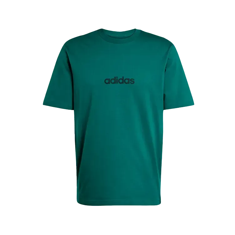 Camiseta adidas Essentials Linear Single Jersey Collegiate Green