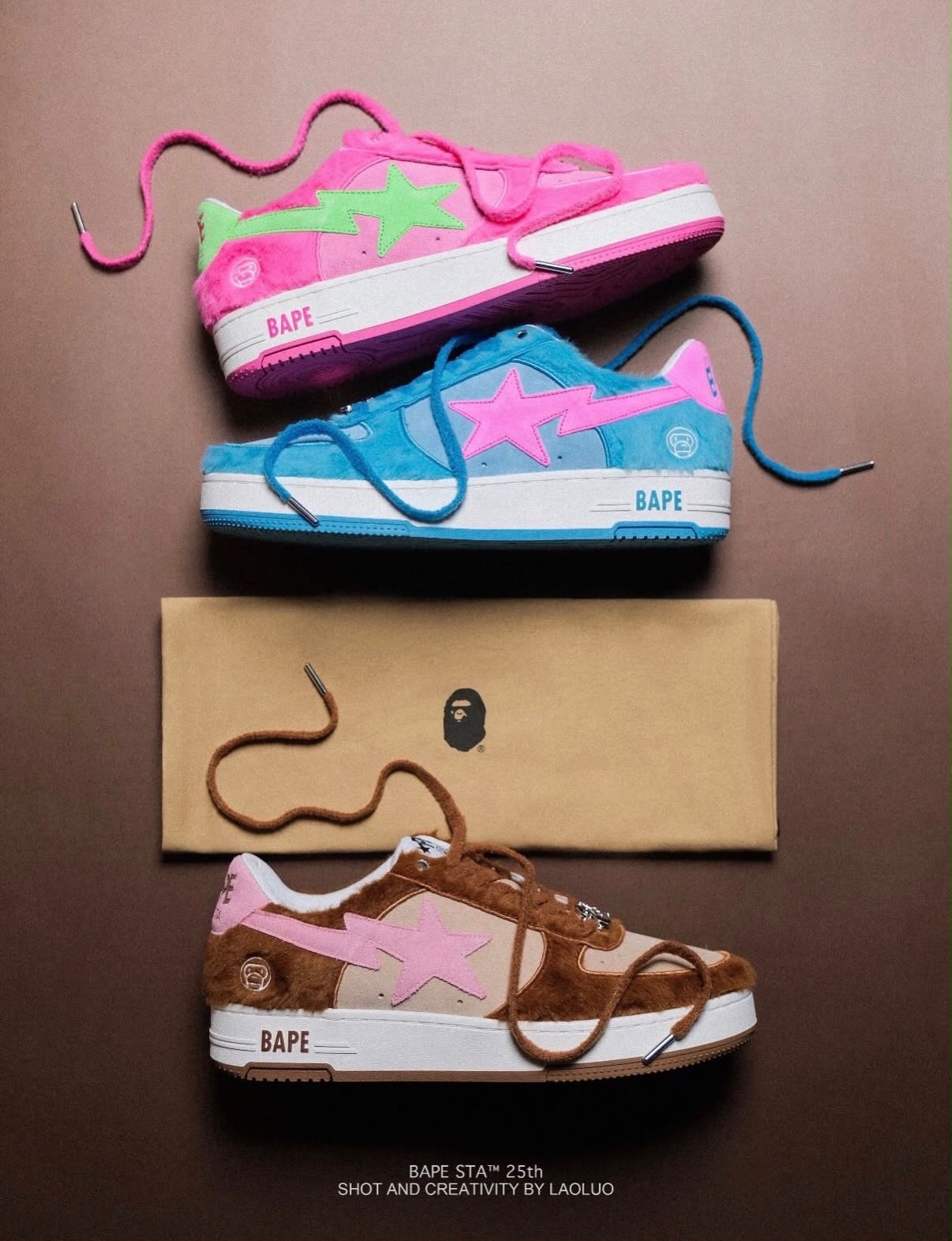 BAPE celebra 25 anos do BAPE STA com a inédita "Fluffy Collection"