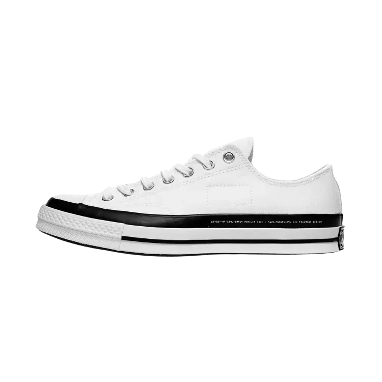 Fragment Design x Moncler x Converse Chuck 70 Low White