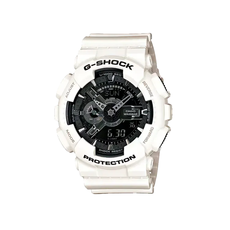 Relógio Casio G-Shock White Black GA-110GW-7ADR 	51,2mm