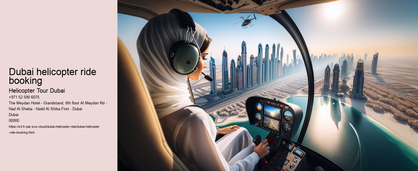 Dubai helicopter ride booking