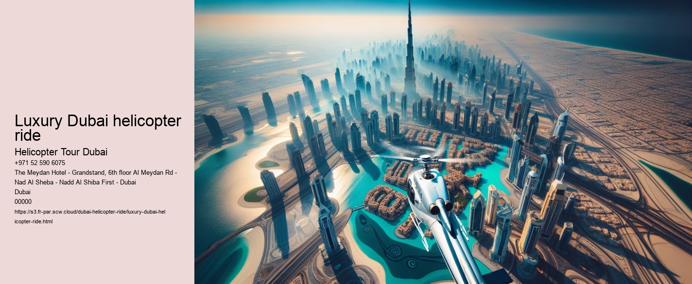 Luxury Dubai helicopter ride