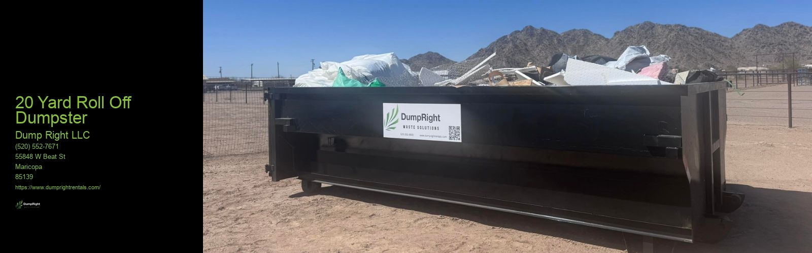 20 Yard Roll Off Dumpster
