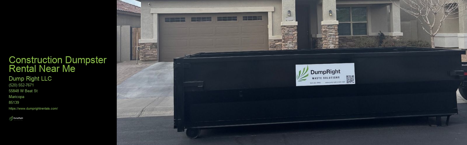 Construction Dumpster Rental Near Me
