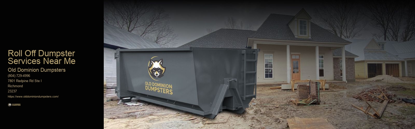 Roll Off Dumpster Services Near Me