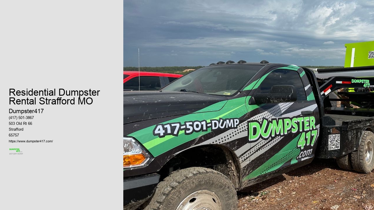 Residential Dumpster Rental Strafford MO
