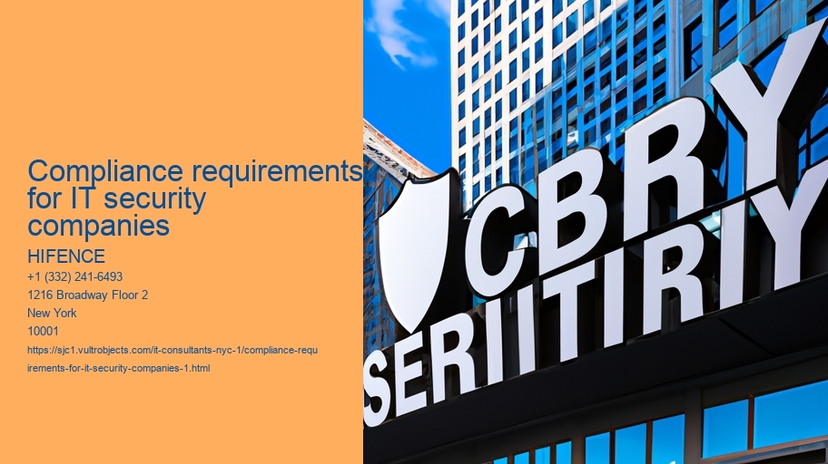 Compliance requirements for IT security companies 