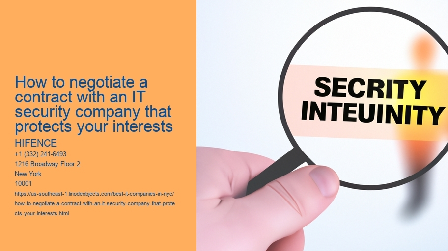 How to negotiate a contract with an IT security company that protects your interests