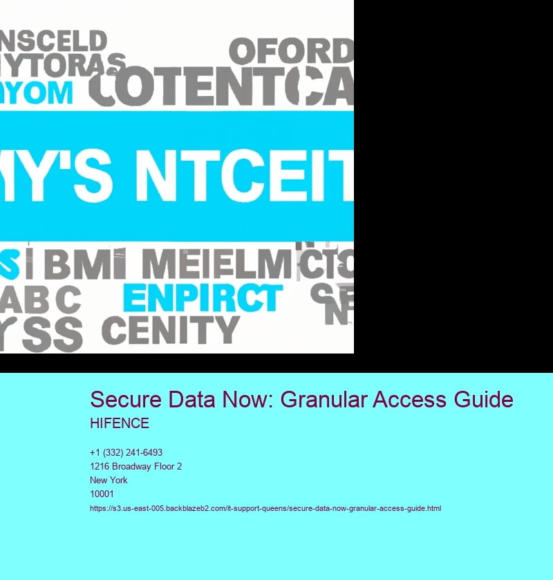 Secure Data Now: Granular Access Guide
