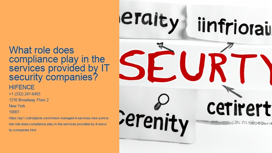 What role does compliance play in the services provided by IT security companies?