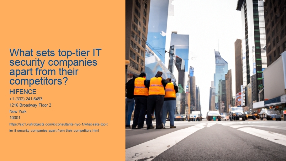 What sets top-tier IT security companies apart from their competitors?