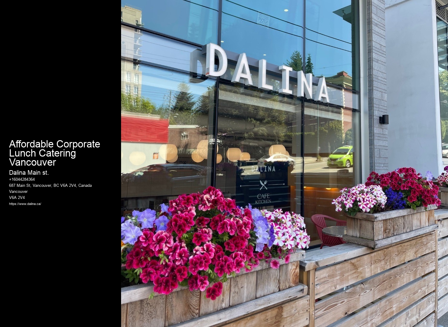 Custom Coffee Catering Affordable Corporate Lunch Catering Vancouver