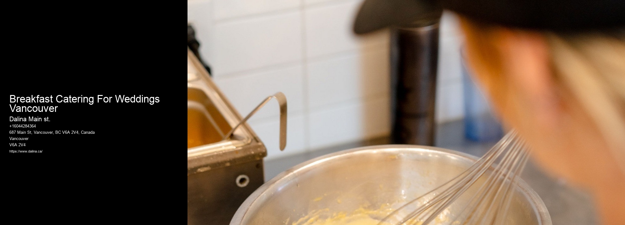 Breakfast Catering For Weddings Vancouver Lunch Catering With Dietary Options