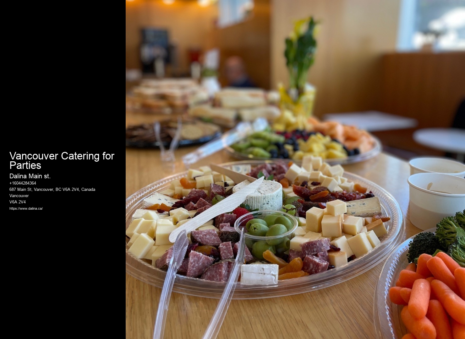 Lunch Buffet Catering Vancouver Catering for Parties