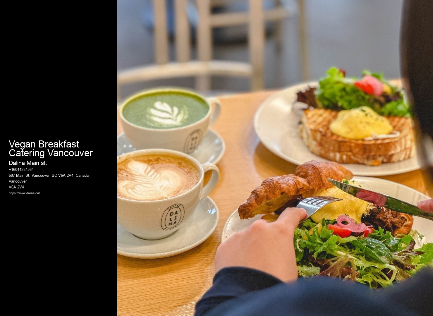 Specialty Catering Services Vegan Breakfast Catering Vancouver