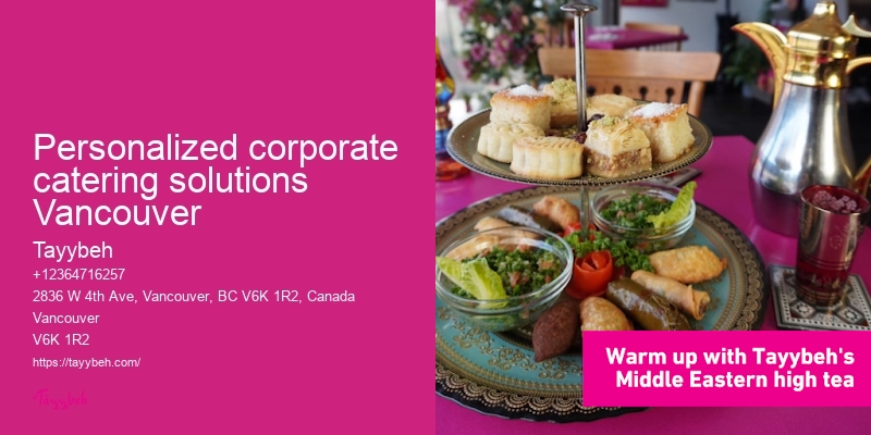 Personalized corporate catering solutions Vancouver