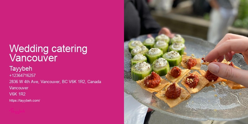 Wedding catering Vancouver
