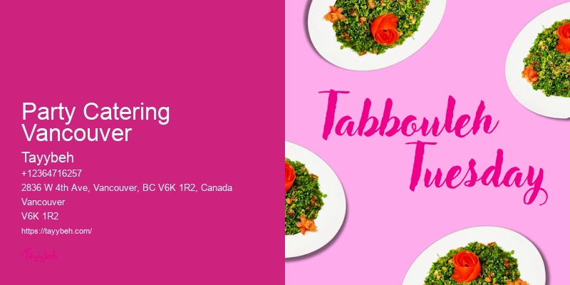 Top Caterers for Events in Party Catering Vancouver