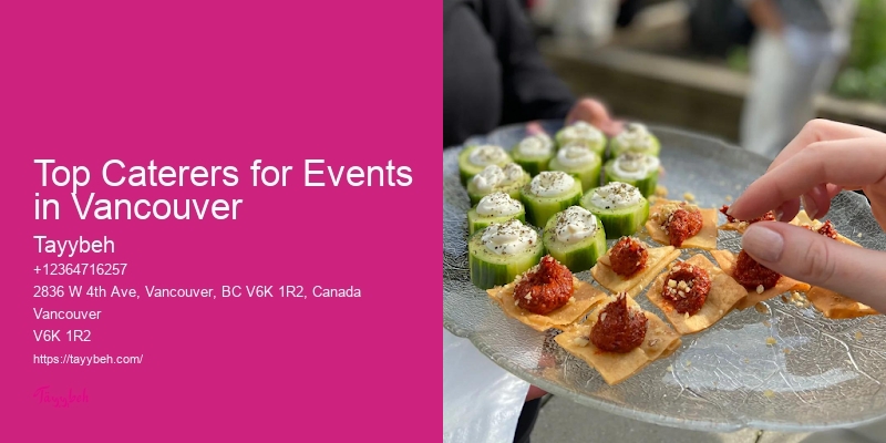 Top Caterers for Events in Vancouver