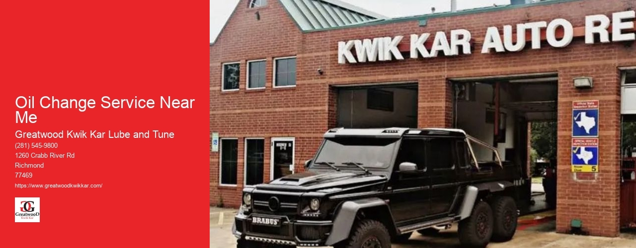 Oil Change Service Near Me