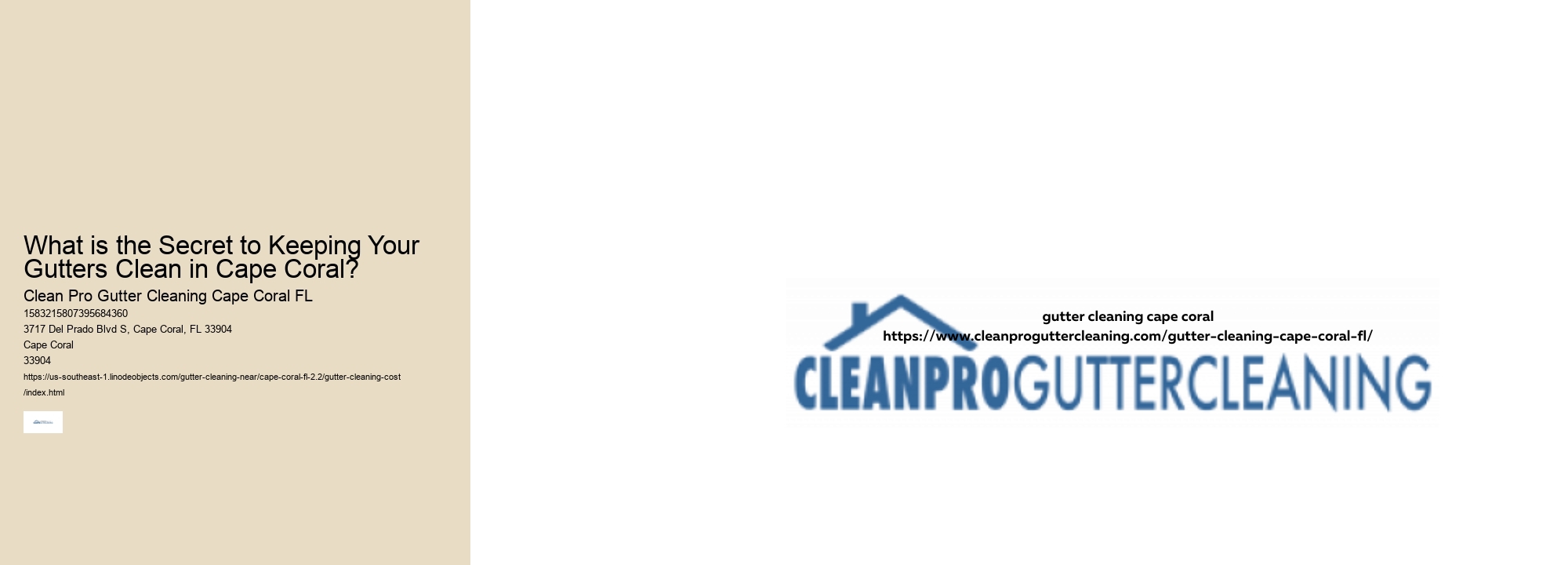 What is the Secret to Keeping Your Gutters Clean in Cape Coral?