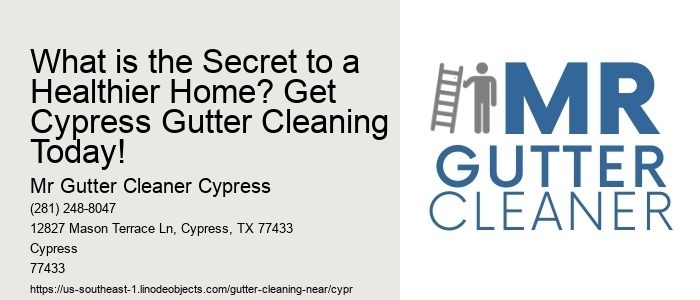 What is the Secret to a Healthier Home? Get Cypress Gutter Cleaning Today!