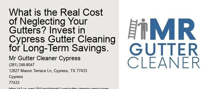 What is the Real Cost of Neglecting Your Gutters? Invest in Cypress Gutter Cleaning for Long-Term Savings.